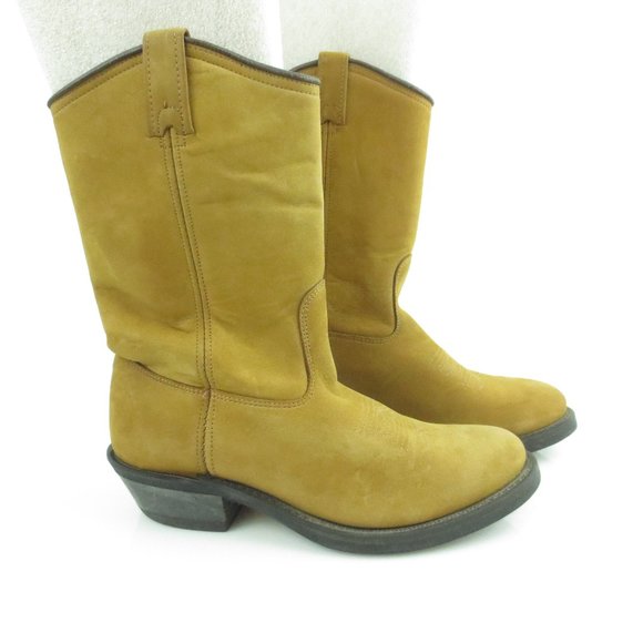 Canada West Boots Shoes Canada West Mens Brown Leather Biker Cowboy Boots Poshmark